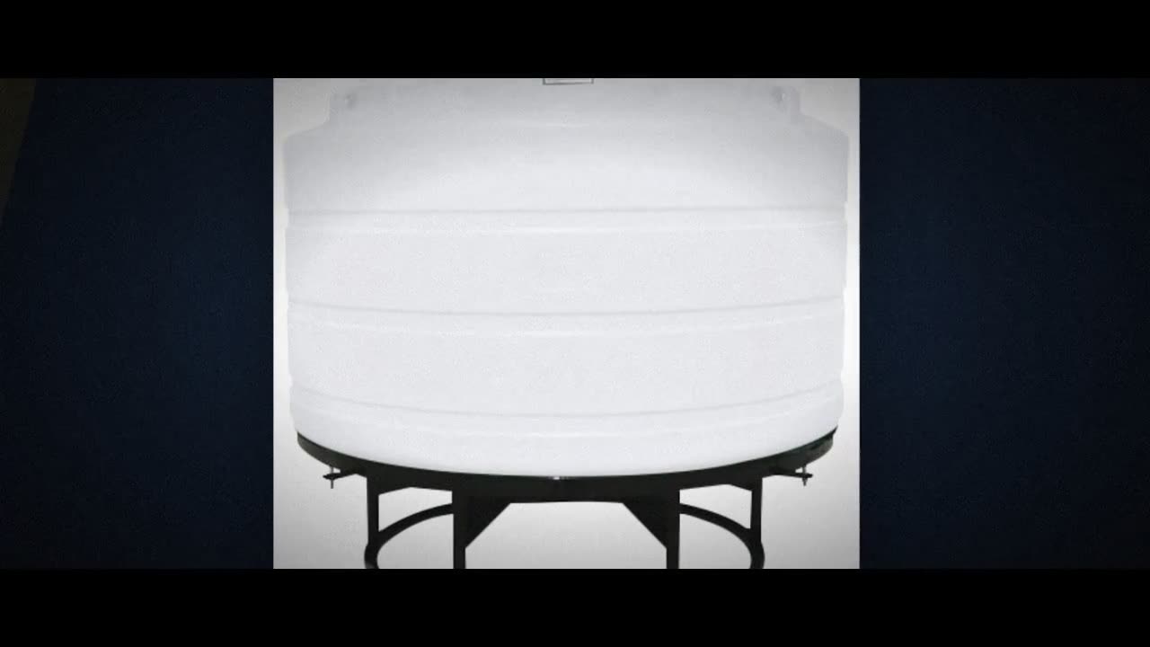 Enduraplas 1600 Gallon White Cone Bottom Tank with Stand video