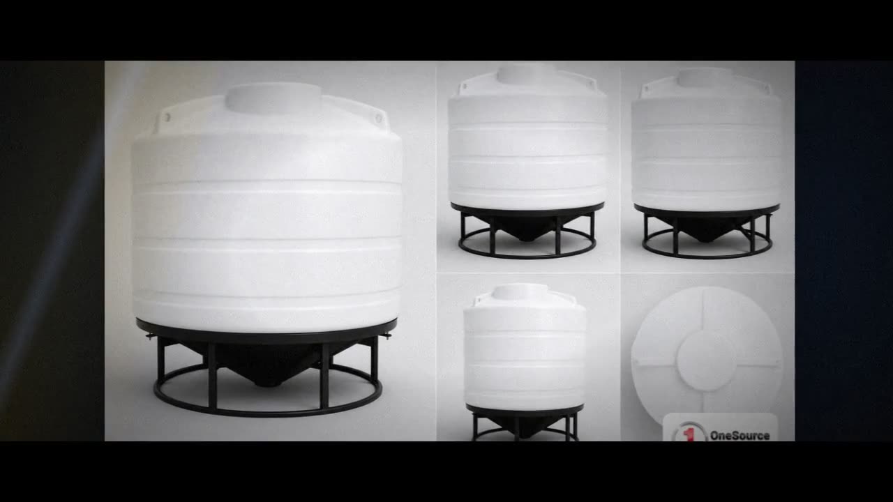 Enduraplas 1600 Gallon White Cone Bottom Tank video