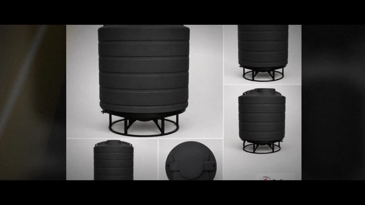 Enduraplas 2000 Gallon Black Cone Bottom Tank video