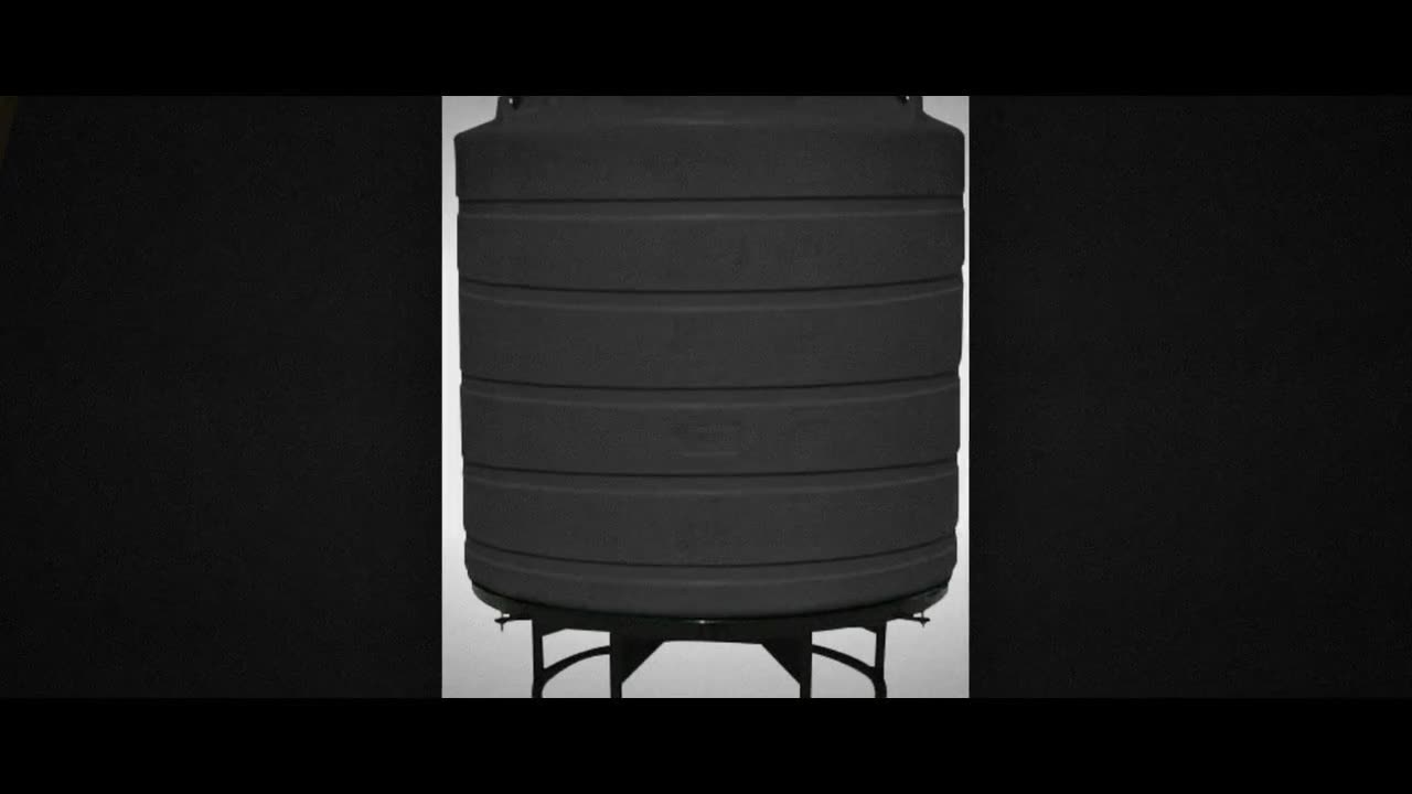 Enduraplas 2000 Gallon Black Cone Bottom Tank with Stand video