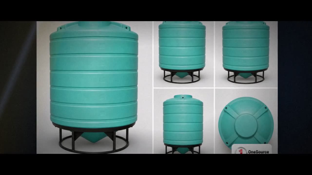 Enduraplas 2500 Gallon Green Cone Bottom Tank video