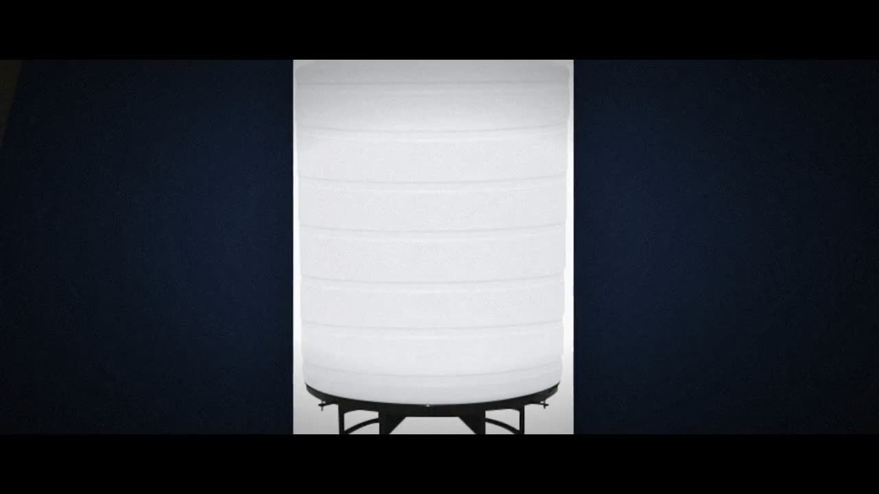 Enduraplas 2500 Gallon White Cone Bottom Tank with Stand video