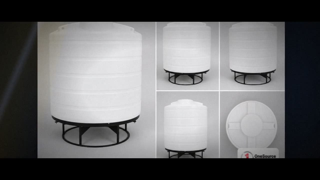 Enduraplas 2500 Gallon White Cone Bottom Tank video