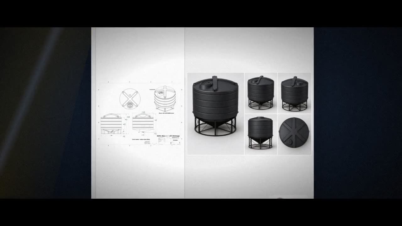 Enduraplas 2520 Gallon Black Cone Bottom Tank video