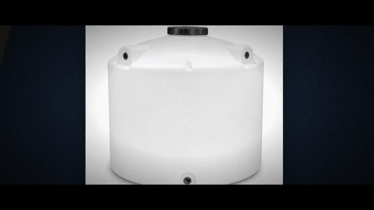 2520 Gallon 15 Degree Plastic Vertical Cone Bottom Tank with Stand video