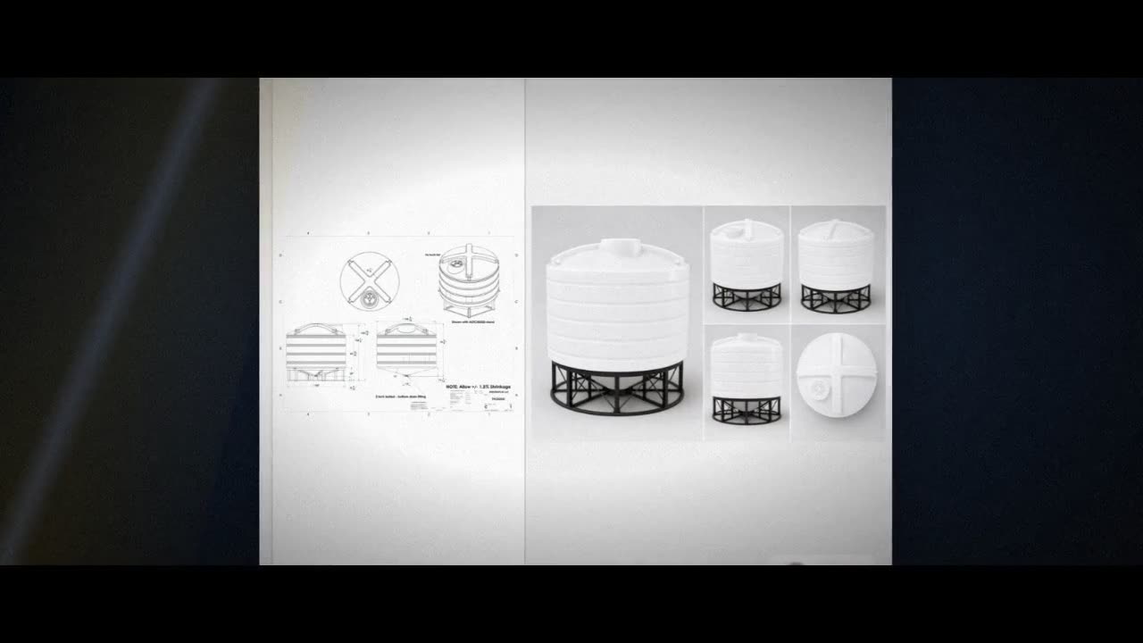 Enduraplas 2520 Gallon White Cone Bottom Tank video