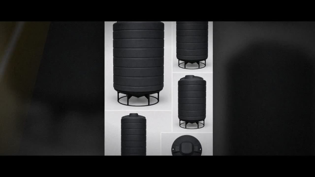 Enduraplas 3000 Gallon Black Cone Bottom Tank video