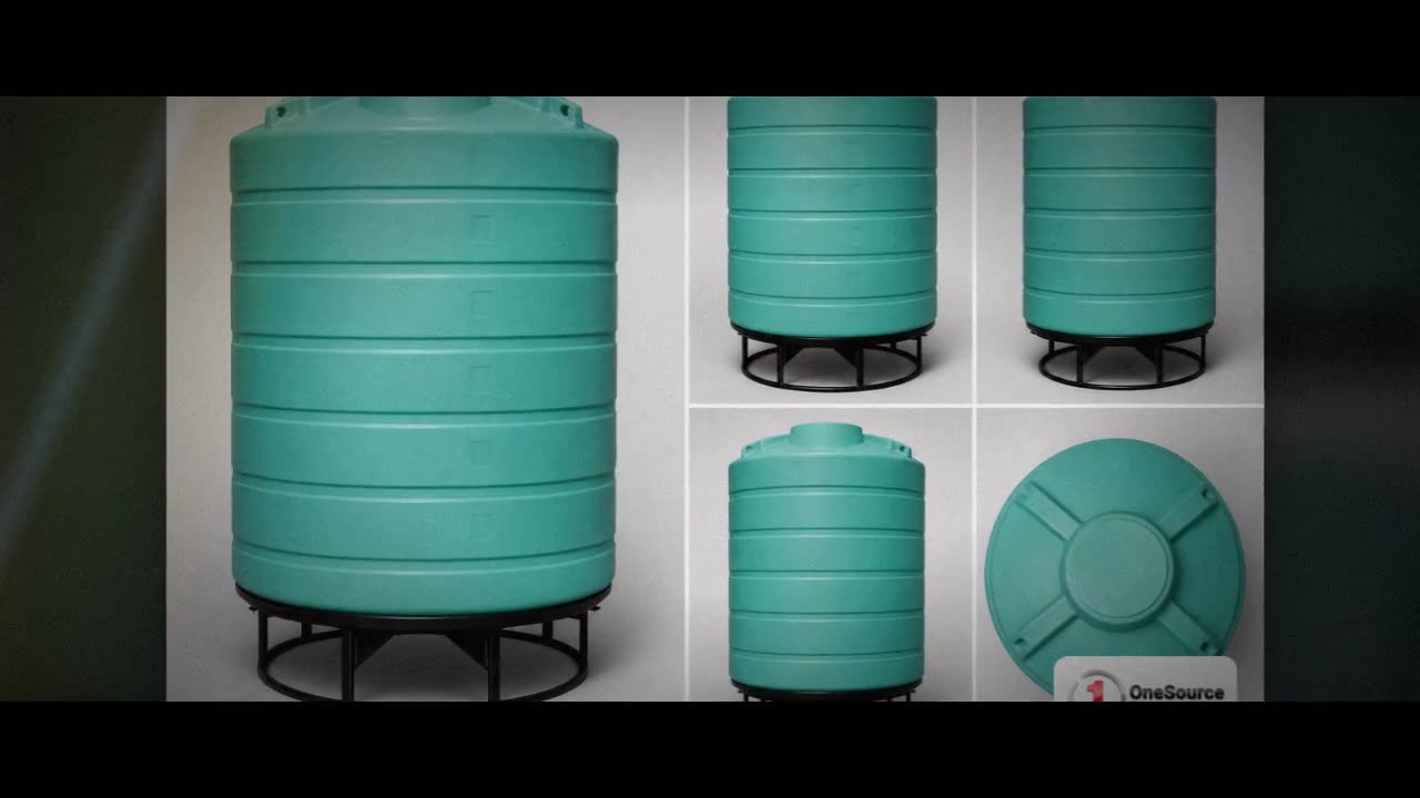 Enduraplas 3000 Gallon Green Cone Bottom Tank video
