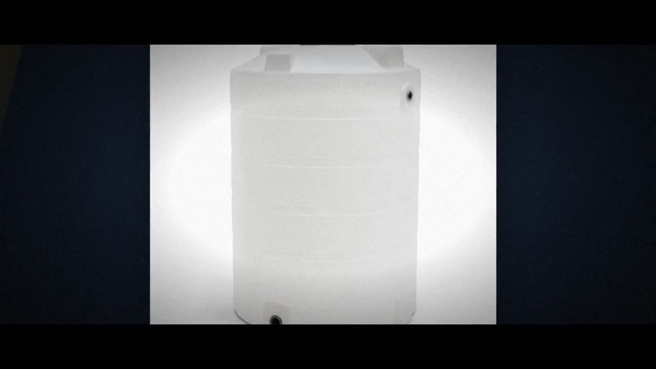 3000 Gallon 15 Degree Plastic Vertical Cone Bottom Tank with Stand video