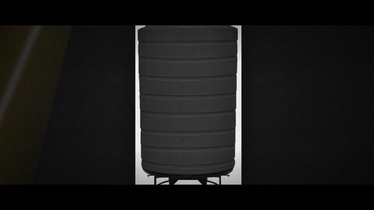 Enduraplas 3000 Gallon Black Cone Bottom Tank with Stand video