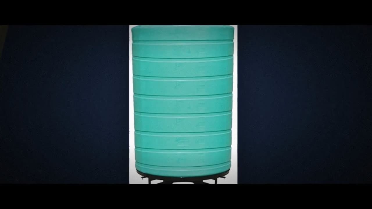 Enduraplas 3000 Gallon Green Cone Bottom Tank with Stand video