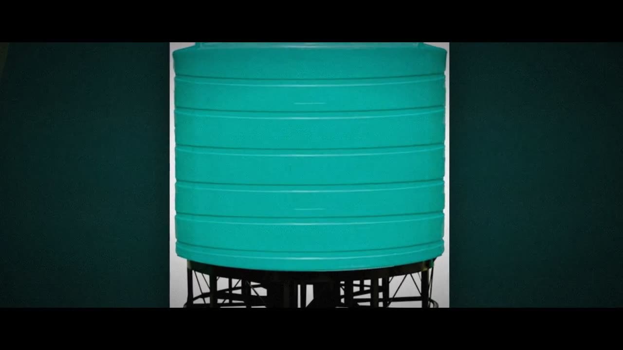 Enduraplas 3200 Gallon Green Cone Bottom Tank with Stand video