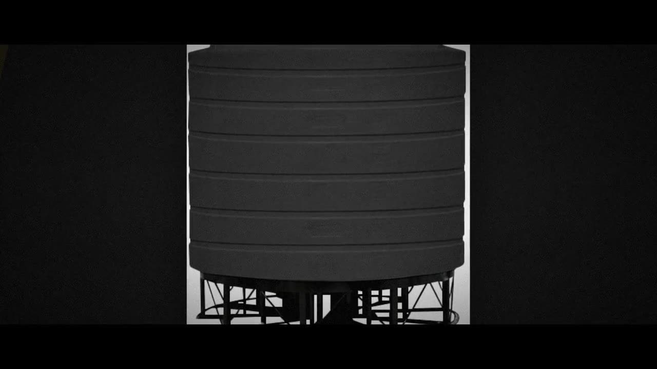 Enduraplas 4000 Gallon Black Cone Bottom Tank with Stand video