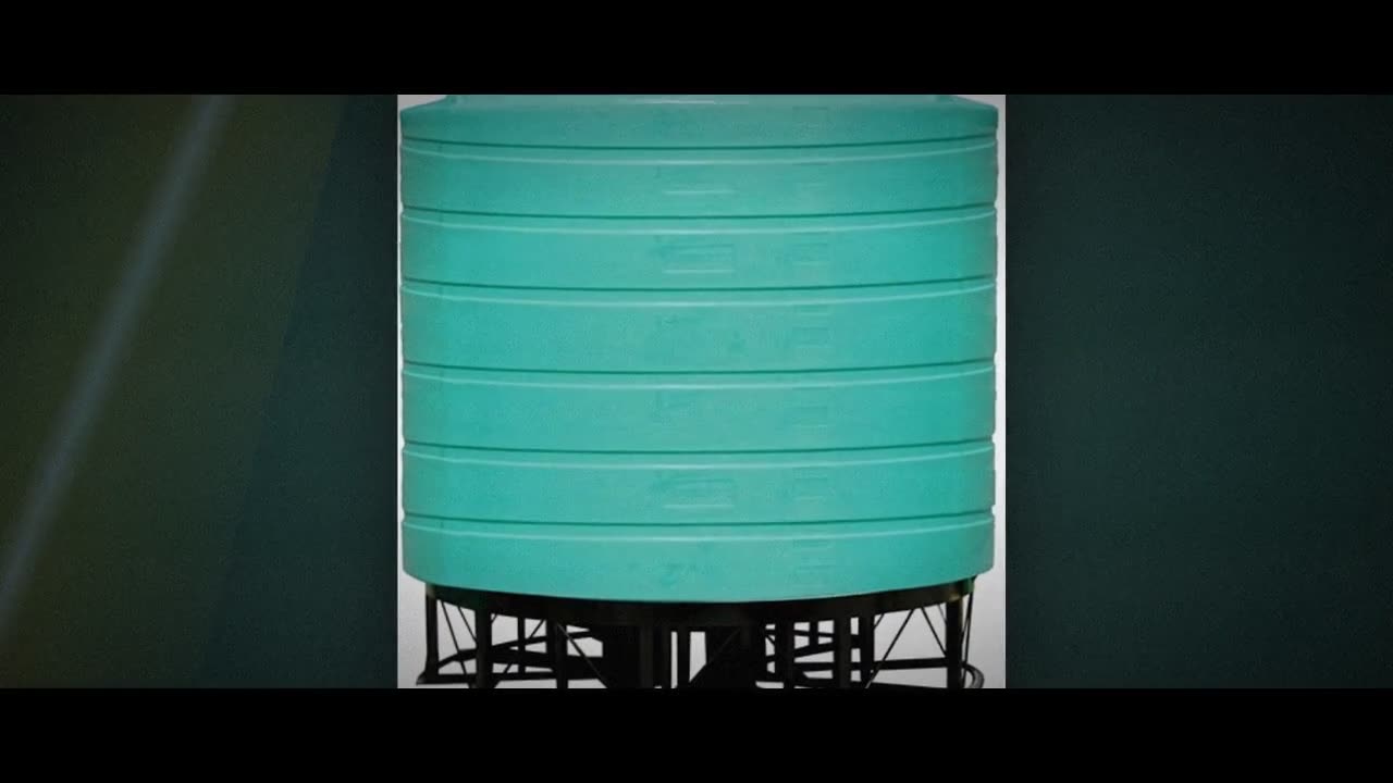 Enduraplas 4000 Gallon Green Cone Bottom Tank with Stand video
