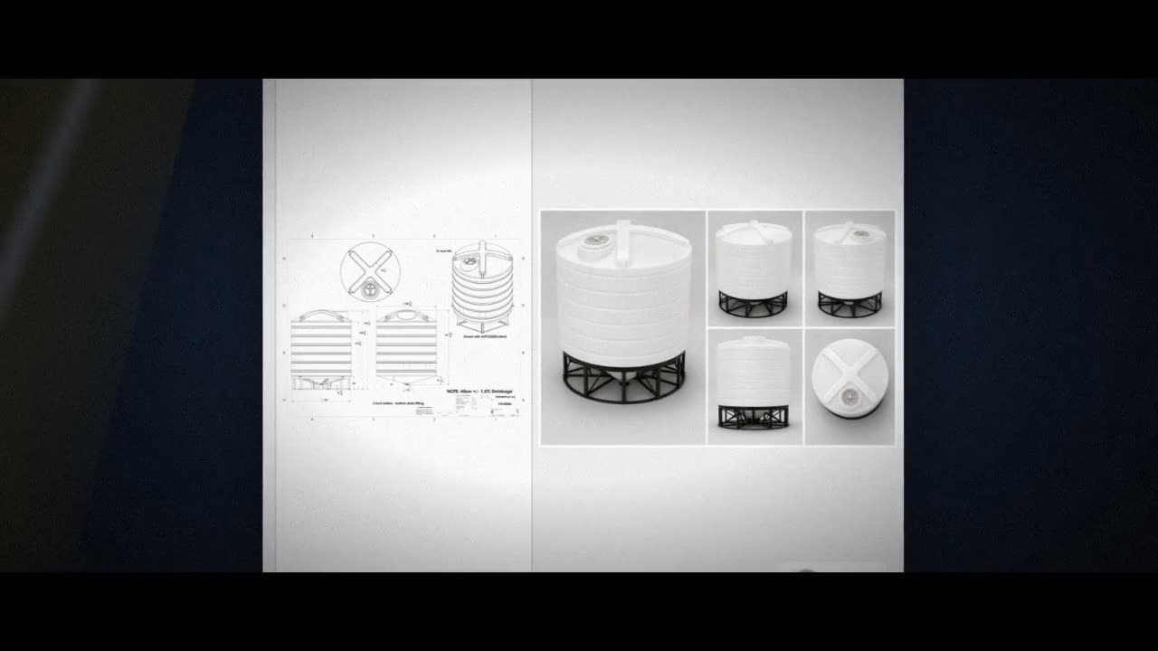 Enduraplas 4000 Gallon White Cone Bottom Tank video