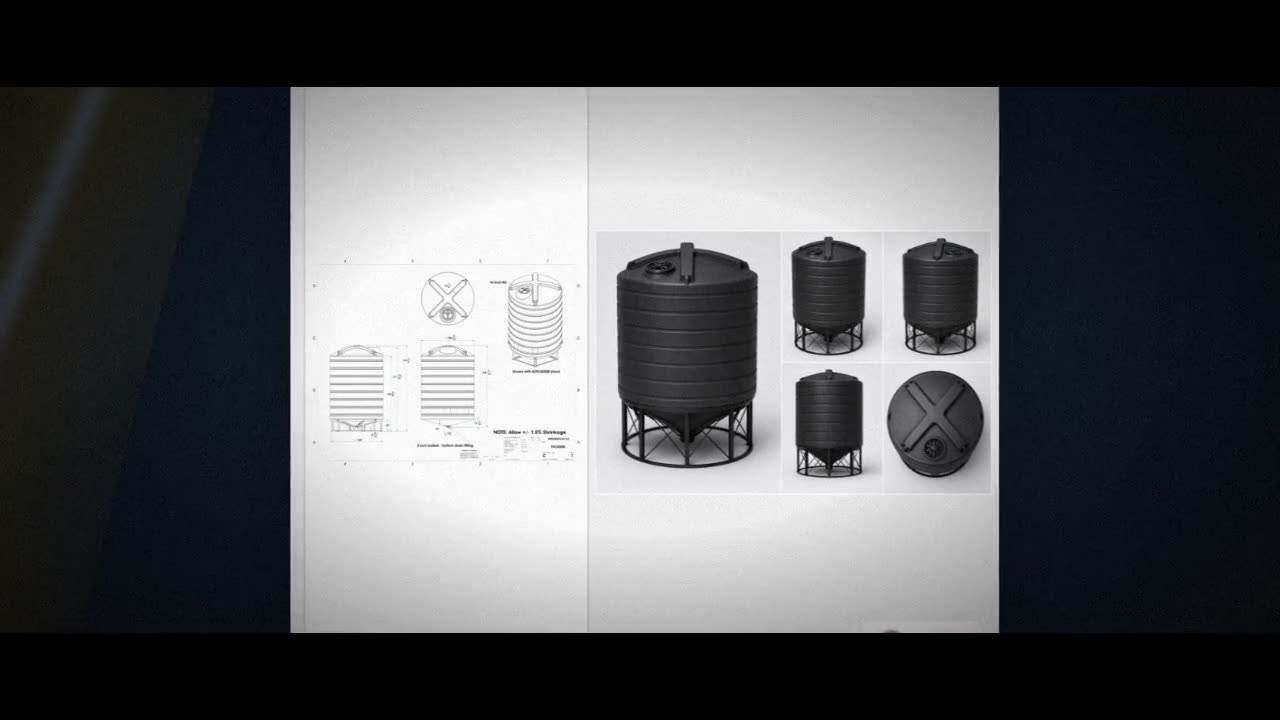 Enduraplas 5000 Gallon Black Cone Bottom Tank video