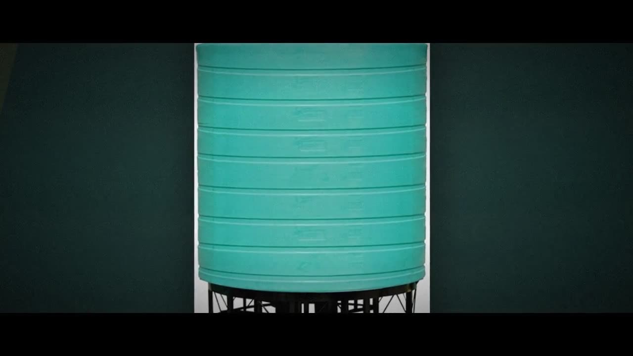 Enduraplas 5000 Gallon Green Cone Bottom Tank with Stand video