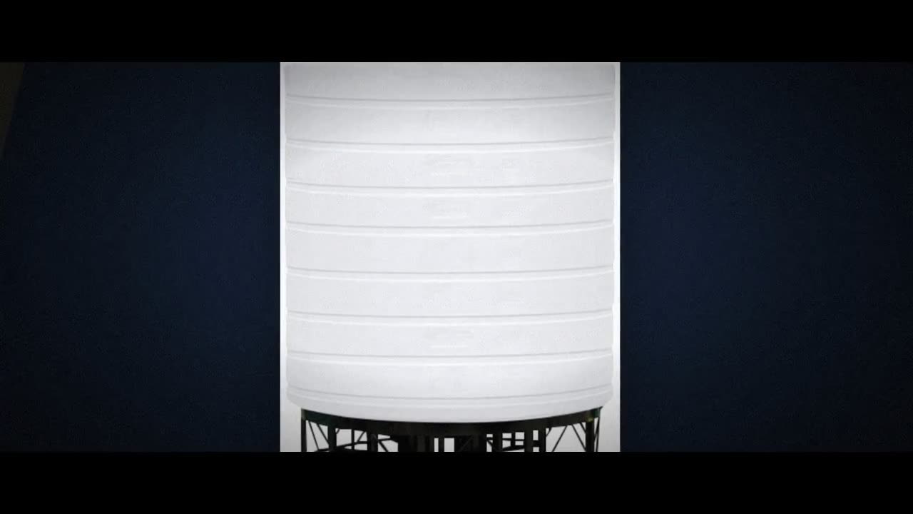 Enduraplas 5000 Gallon White Cone Bottom Tank with Stand video
