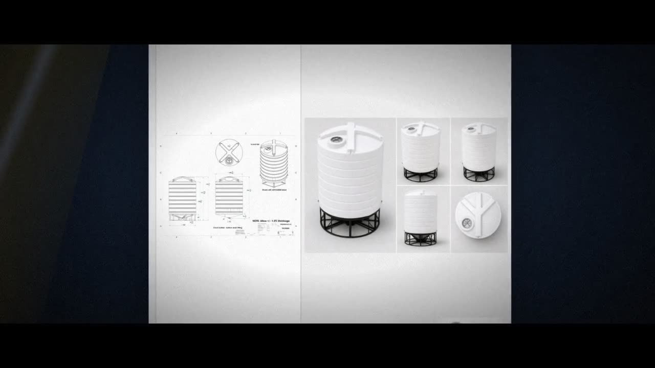 Enduraplas 5000 Gallon White Cone Bottom Tank video