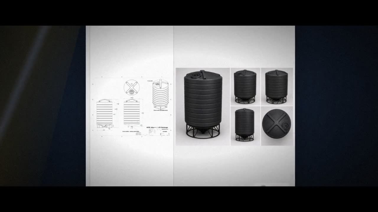 Enduraplas 6000 Gallon Black Cone Bottom Tank video