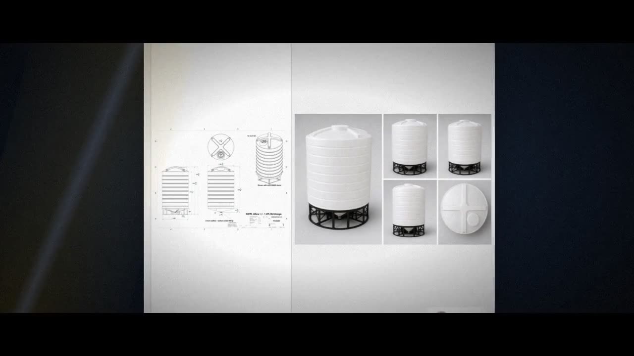 Enduraplas 6000 Gallon White Cone Bottom Tank video