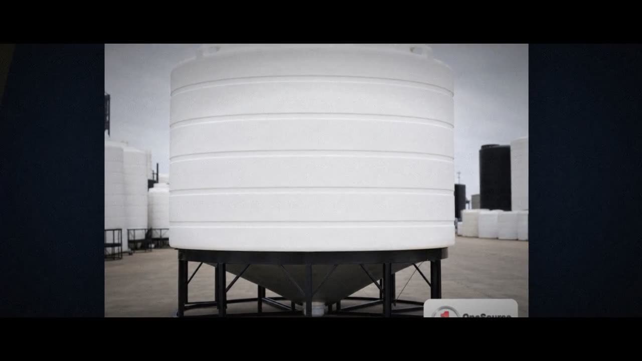 Enduraplas 6011 Gallon White Cone Bottom Tank video