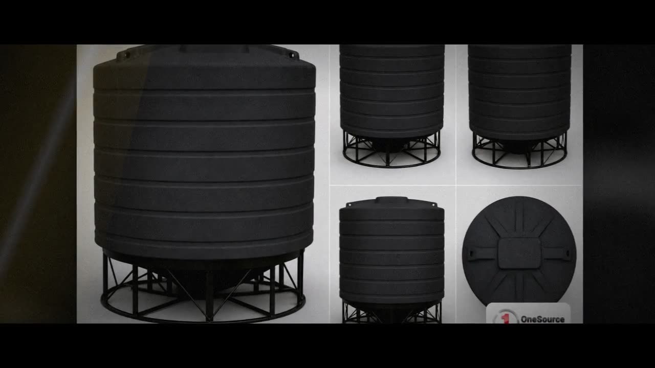 Enduraplas 7011 Gallon Black Cone Bottom Tank video