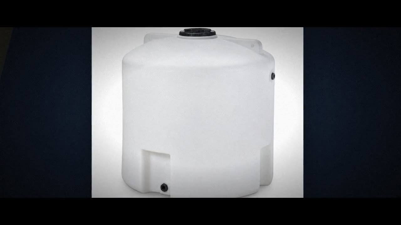 7000 Gallon 15 Degree Plastic Cone Bottom Tank with Stand video