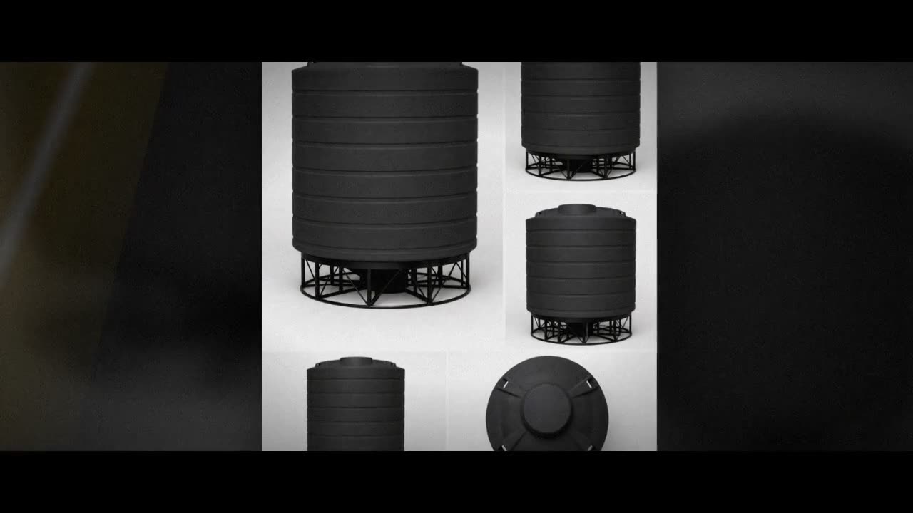 Enduraplas 8000 Gallon Black Cone Bottom Tank video