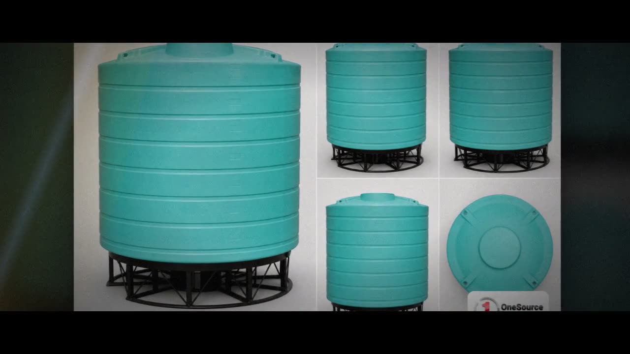 Enduraplas 8000 Gallon Green Cone Bottom Tank video