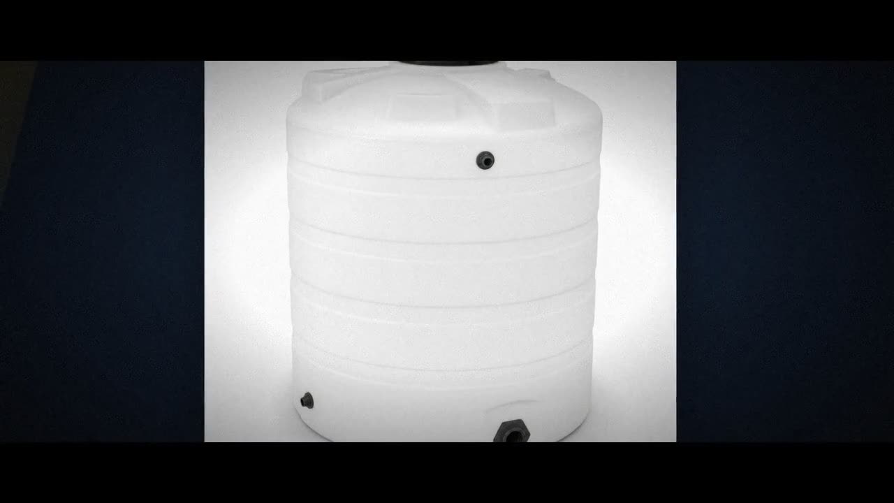 8000 Gallon 15 Degree Plastic Cone Bottom Tank with Stand video