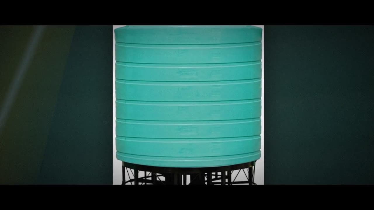 Enduraplas 8000 Gallon Green Cone Bottom Tank with Stand video