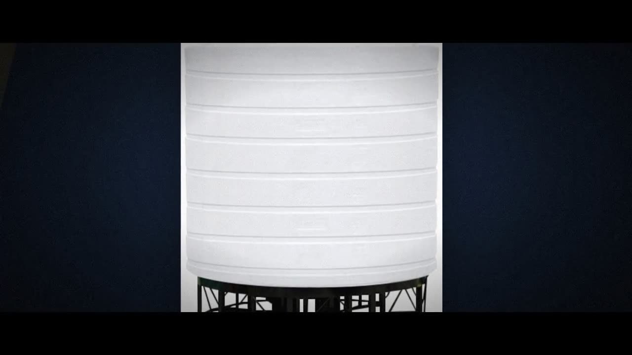 Enduraplas 8000 Gallon White Cone Bottom Tank with Stand video