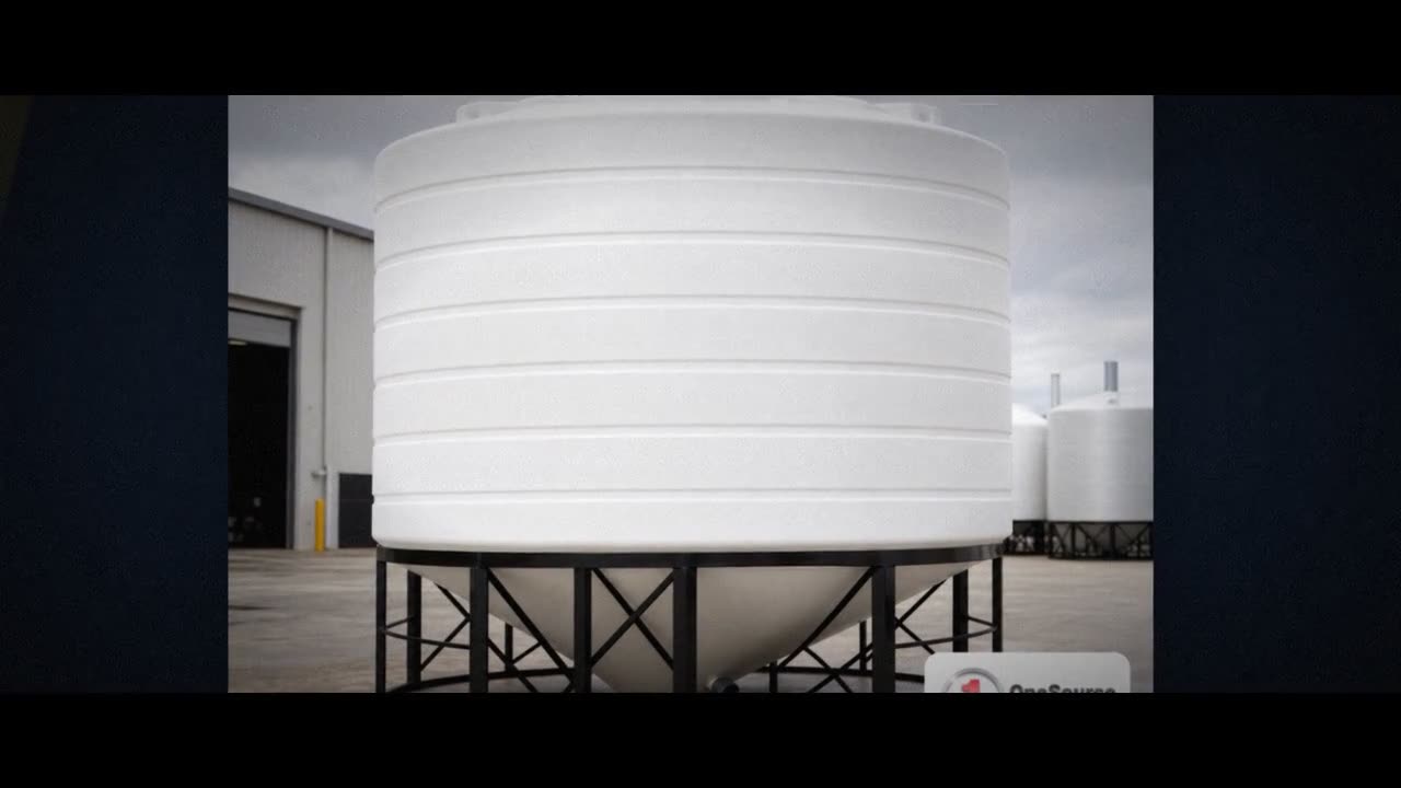 Enduraplas 8000 Gallon White Cone Bottom Tank video