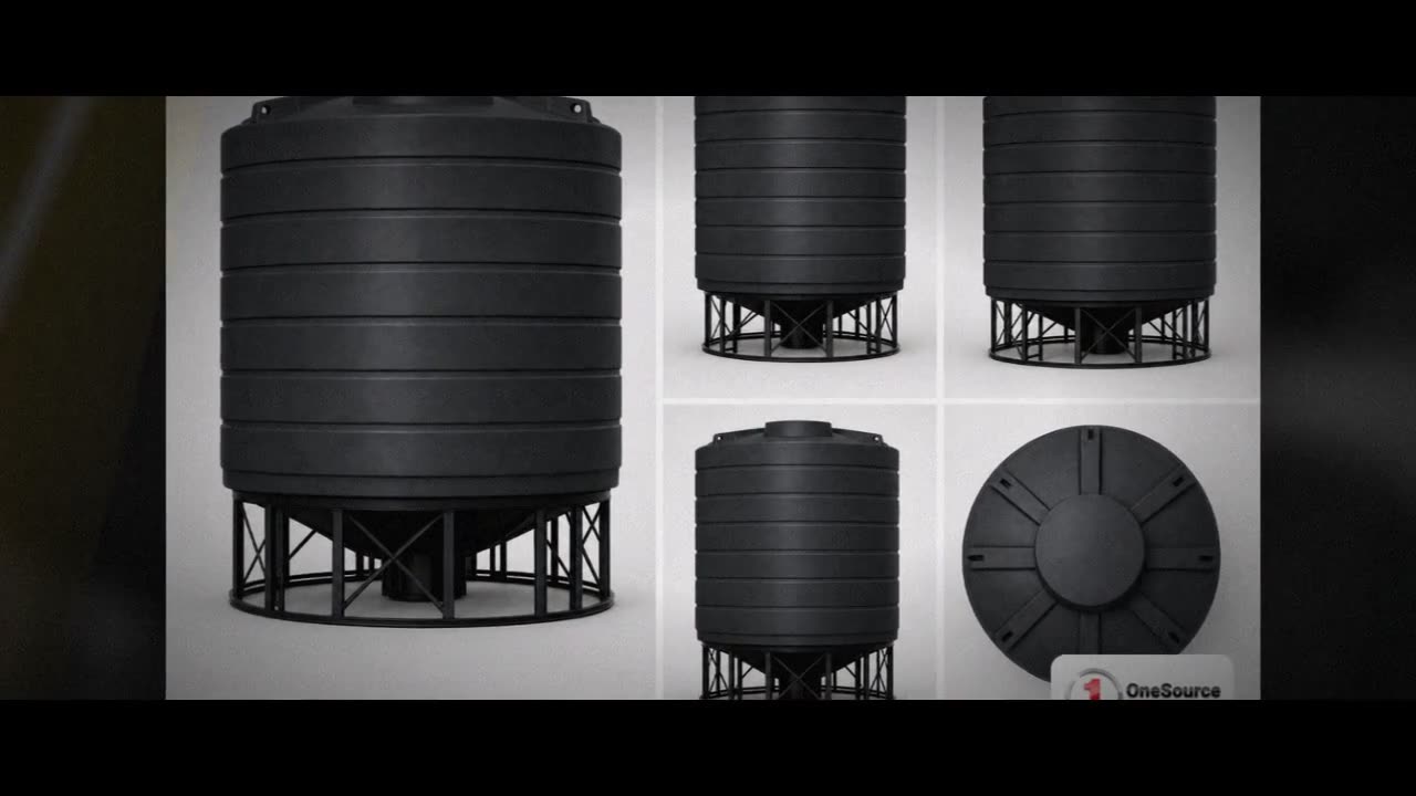 Enduraplas 10000 Gallon Black Cone Bottom Tank video