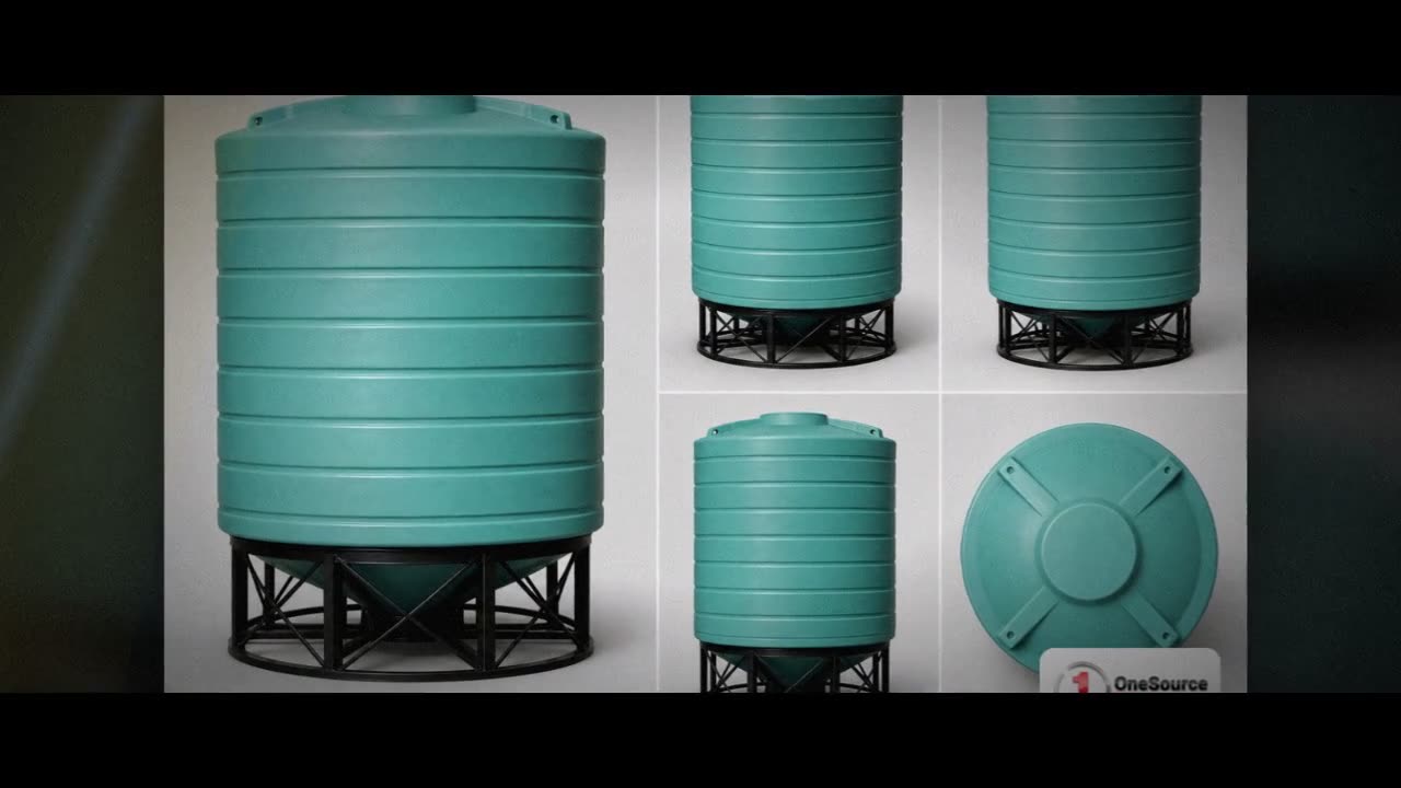 Enduraplas 10000 Gallon Green Cone Bottom Tank video