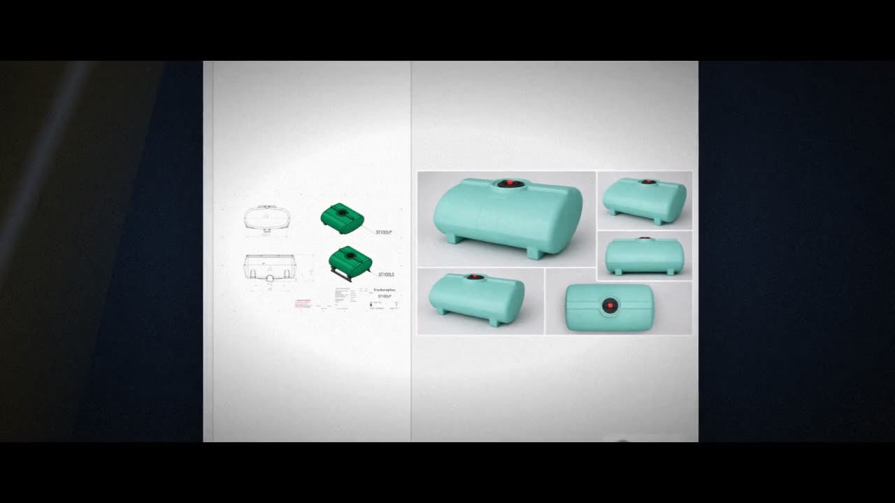 Enduraplas 100 Gallon Green Horizontal Sump Bottom Leg Tank video