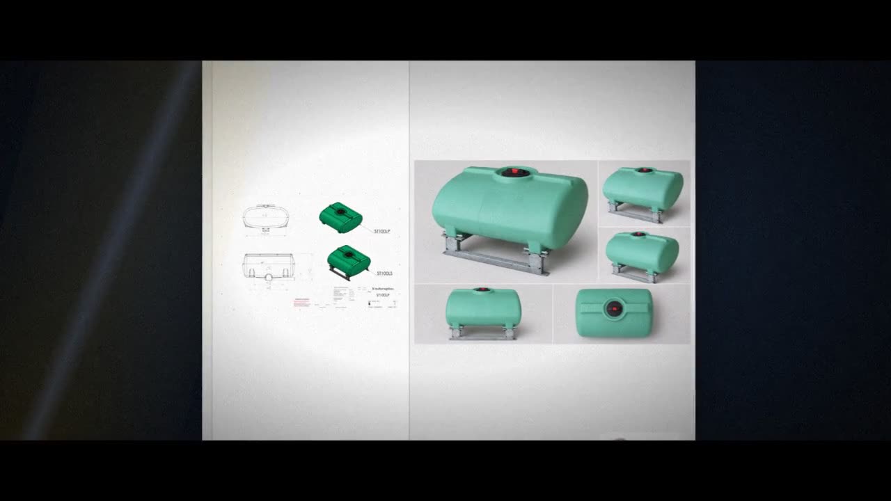 Enduraplas 100 Gallon Green Horizontal Sump Bottom Leg Tank w/ Frame video