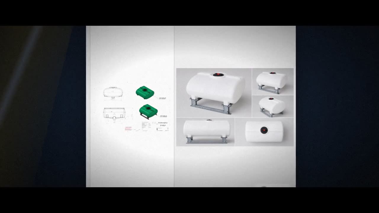 Enduraplas 100 Gallon White Horizontal Sump Bottom Leg Tank w/ Frame video