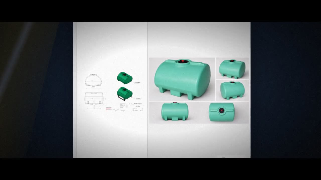 Enduraplas 150 Gallon Green Horizontal Sump Bottom Leg Tank video