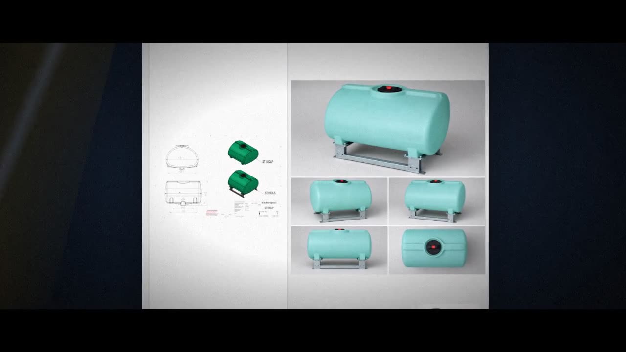 Enduraplas 150 Gallon Green Horizontal Sump Bottom Leg Tank w/ Frame video