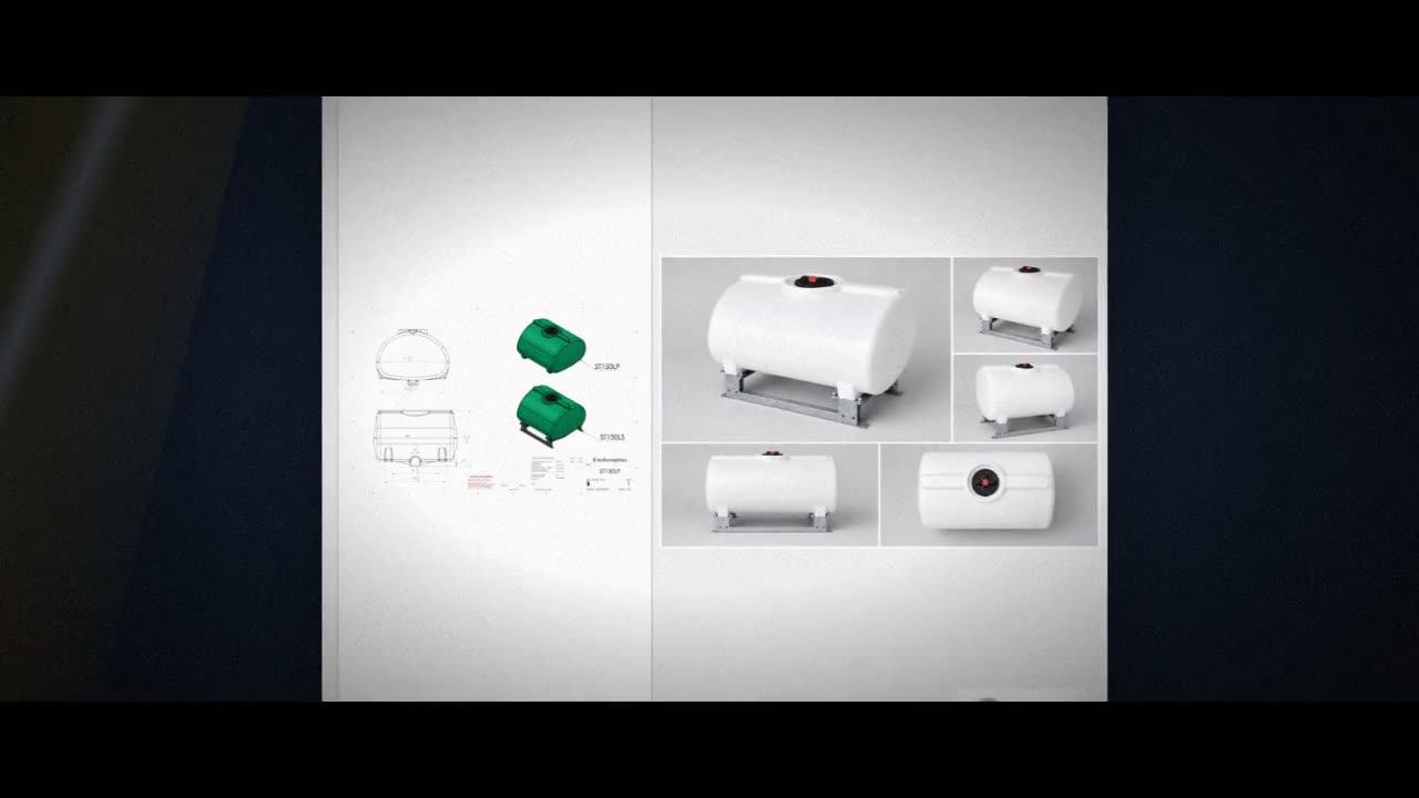 Enduraplas 150 Gallon White Horizontal Sump Bottom Leg Tank w/ Frame video