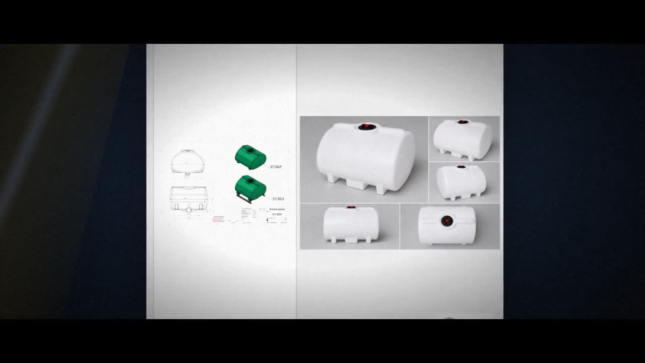 Enduraplas 150 Gallon White Horizontal Sump Bottom Leg Tank video