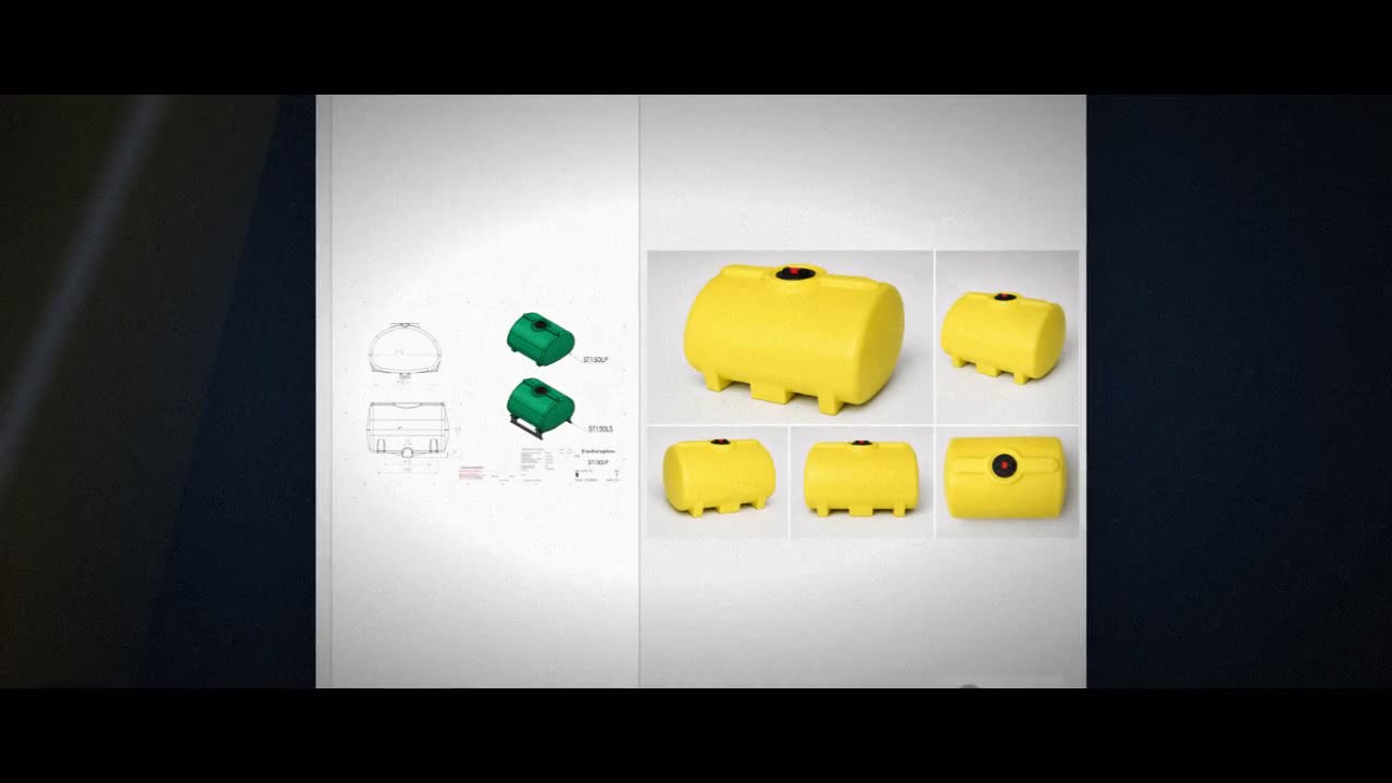 Enduraplas 150 Gallon Yellow Horizontal Sump Bottom Leg Tank video