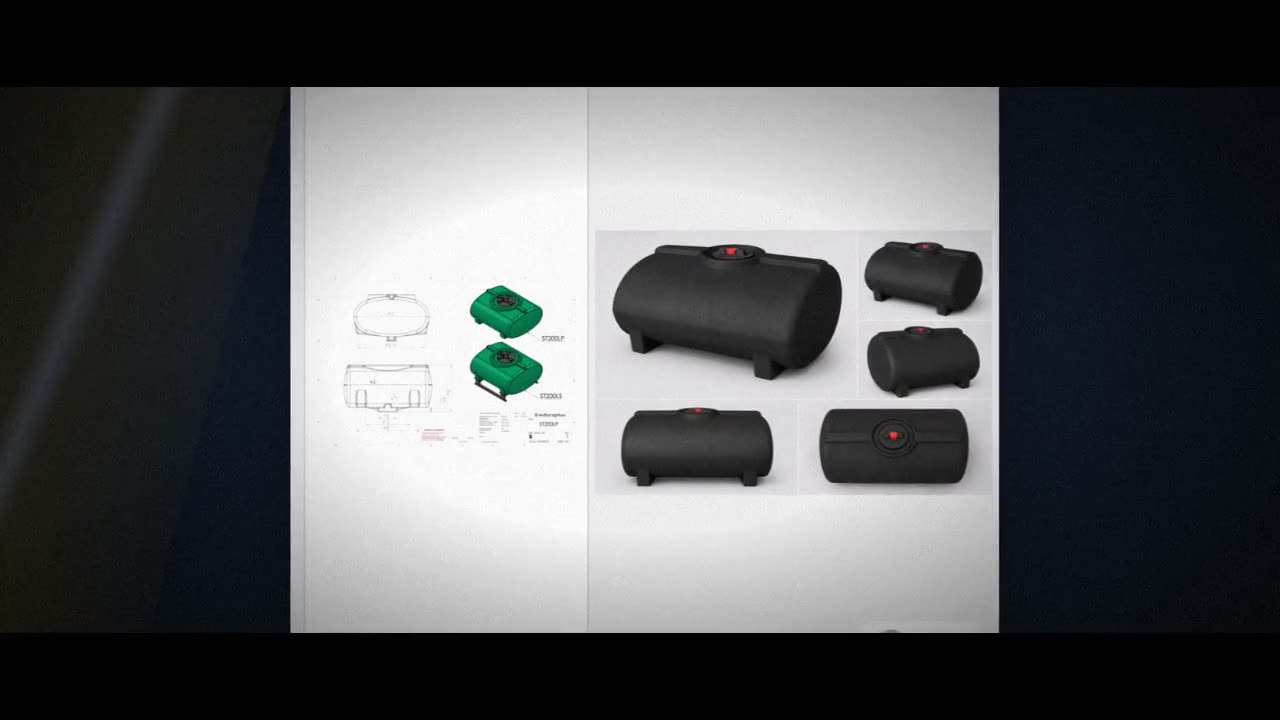 Enduraplas 200 Gallon Black Horizontal Sump Bottom Leg Tank video