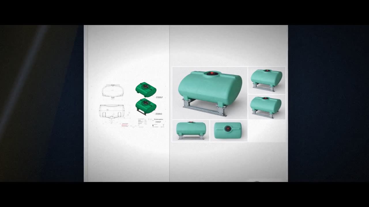Enduraplas 200 Gallon Green Horizontal Sump Bottom Leg Tank w/ Frame video