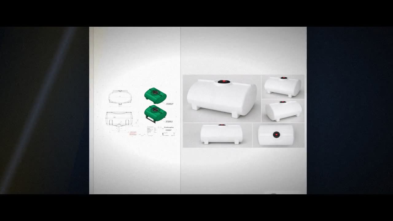 Enduraplas 200 Gallon White Horizontal Sump Bottom Leg Tank video
