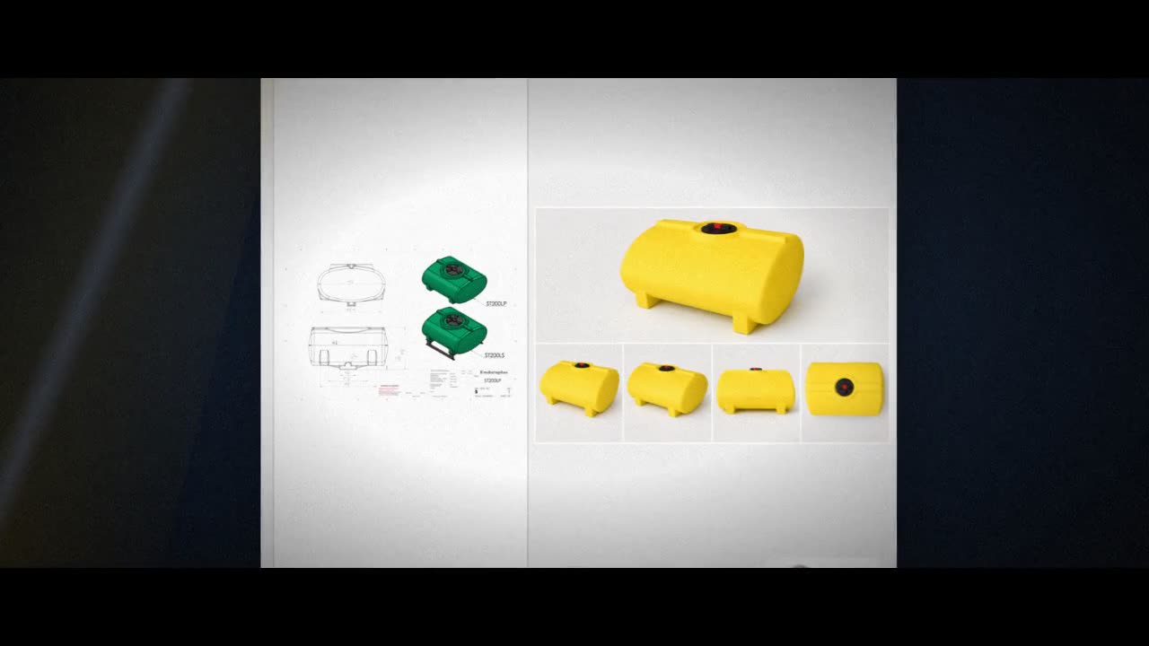 Enduraplas 200 Gallon Yellow Horizontal Sump Bottom Leg Tank video