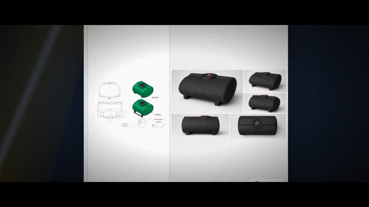 Enduraplas 250 Gallon Black Horizontal Sump Bottom Leg Tank video