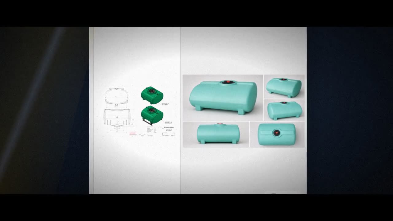 Enduraplas 250 Gallon Green Horizontal Sump Bottom Leg Tank video